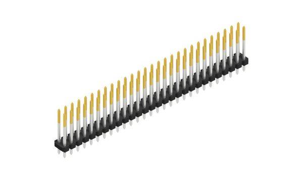Fischer Elektronik Stiftleiste (Standard) Anzahl Reihen: 2 SLLP216456S 10St.