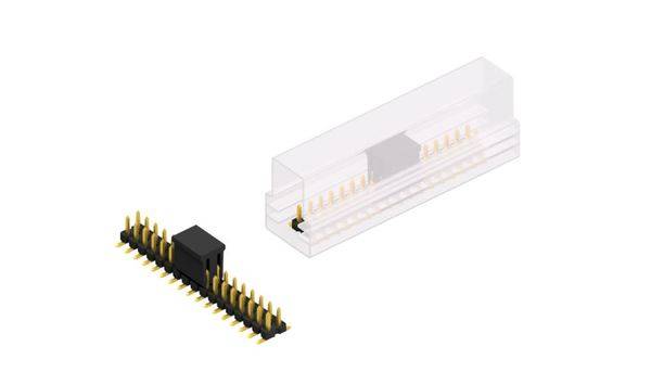 Fischer Elektronik Stiftleiste (Standard) Anzahl Reihen: 2 SLLP6SMD03834GBSM 10St.