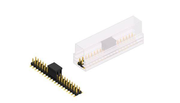 Fischer Elektronik Stiftleiste (Standard) Anzahl Reihen: 2 SLLP6SMD03838GBSM 10St.