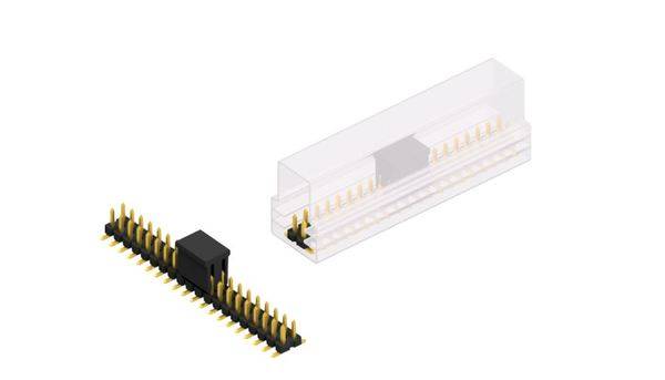 Fischer Elektronik Stiftleiste (Standard) Anzahl Reihen: 2 SLLP6SMD03840GBSM 10St.