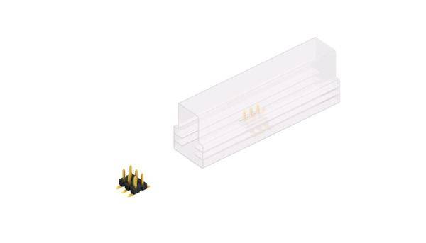 Fischer Elektronik Stiftleiste (Standard) Anzahl Reihen: 2 SLLP6SMD0386GSM 10St.