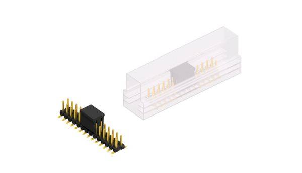 Fischer Elektronik Stiftleiste (Standard) Anzahl Reihen: 2 SLLP6SMD05128GBSM 10St.