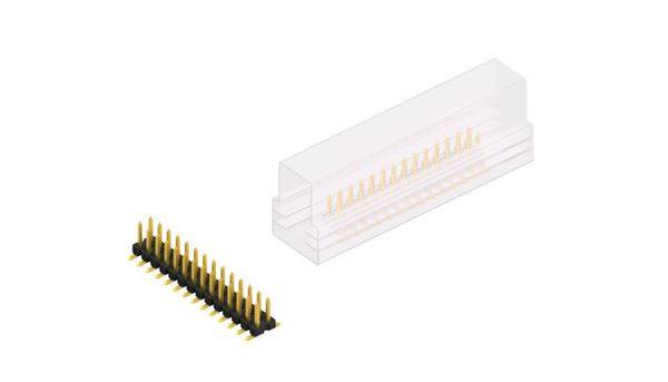 Fischer Elektronik Stiftleiste (Standard) Anzahl Reihen: 2 SLLP6SMD05128GSM 10St.