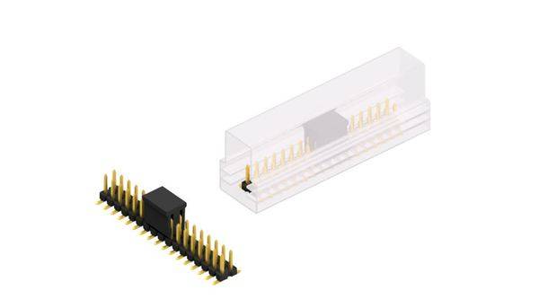 Fischer Elektronik Stiftleiste (Standard) Anzahl Reihen: 2 SLLP6SMD05134GBSM 10St.