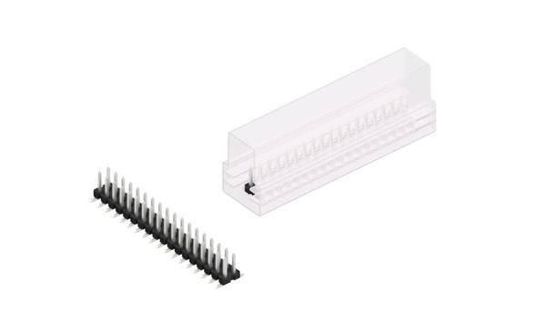 Fischer Elektronik Stiftleiste (Standard) Anzahl Reihen: 2 SLLP6SMD05136ZSM 10St.