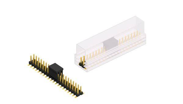 Fischer Elektronik Stiftleiste (Standard) Anzahl Reihen: 2 SLLP6SMD05140GBSM 10St.