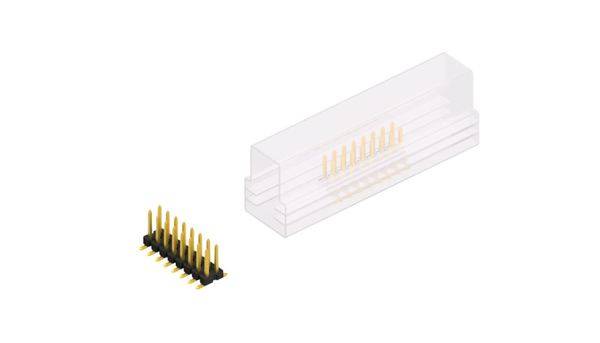 Fischer Elektronik Stiftleiste (Standard) Anzahl Reihen: 2 SLLP6SMD06616GSM 10St.