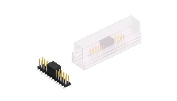 Fischer Elektronik Stiftleiste (Standard) Anzahl Reihen: 2 SLLP6SMD06624SBSM 10St.