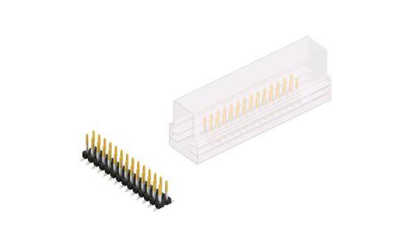 Fischer Elektronik Stiftleiste (Standard) Anzahl Reihen: 2 SLLP6SMD06628SSM 10St.