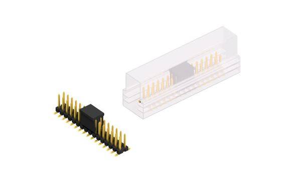 Fischer Elektronik Stiftleiste (Standard) Anzahl Reihen: 2 SLLP6SMD06632GBSM 10St.