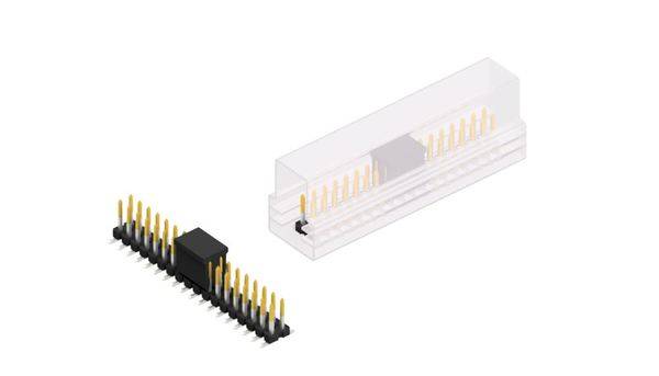 Fischer Elektronik Stiftleiste (Standard) Anzahl Reihen: 2 SLLP6SMD06636SBSM 10St.