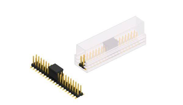 Fischer Elektronik Stiftleiste (Standard) Anzahl Reihen: 2 SLLP6SMD06638GBSM 10St.