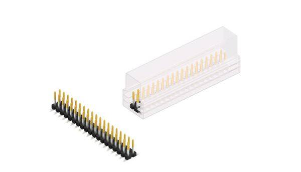 Fischer Elektronik Stiftleiste (Standard) Anzahl Reihen: 2 SLLP6SMD06638SSM 10St.