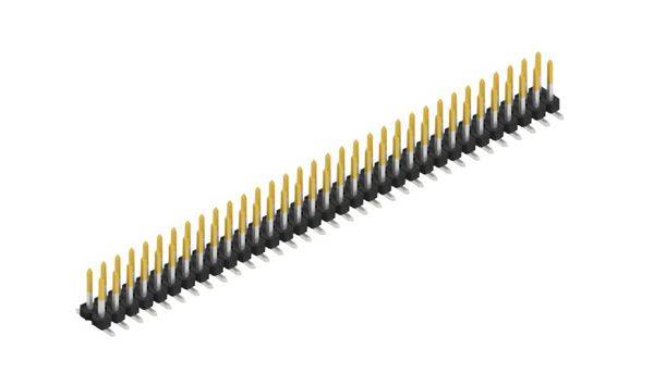 Fischer Elektronik Stiftleiste (Standard) Anzahl Reihen: 2 SLLP6SMD06666S 10St.