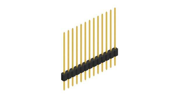 Fischer Elektronik Stiftleiste (Standard) Anzahl Reihen: 1 10059500 10St.