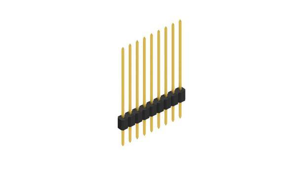 Fischer Elektronik Stiftleiste (Standard) Anzahl Reihen: 1 10059492 10St.