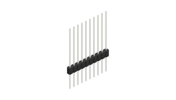 Fischer Elektronik Stiftleiste (Standard) Anzahl Reihen: 1 10059571 10St.