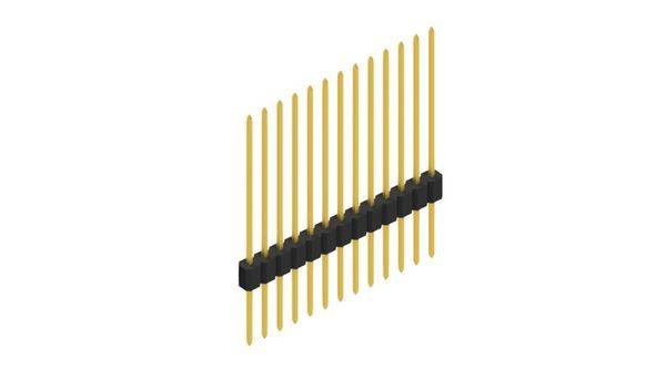 Fischer Elektronik Stiftleiste (Standard) Anzahl Reihen: 1 10059576 10St.