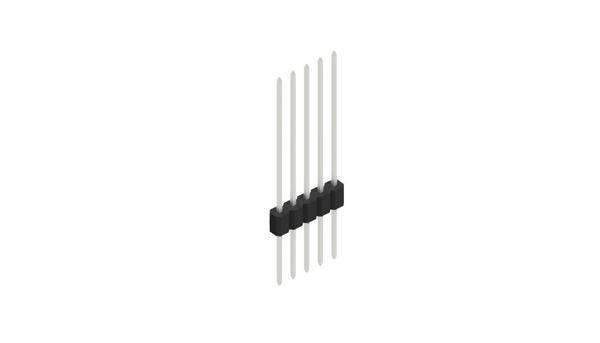Fischer Elektronik Stiftleiste (Standard) Anzahl Reihen: 1 10059562 10St.