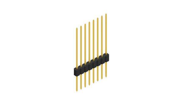 Fischer Elektronik Stiftleiste (Standard) Anzahl Reihen: 1 10059566 10St.