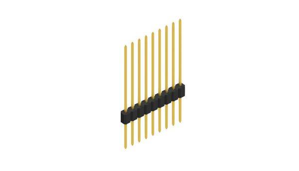 Fischer Elektronik Stiftleiste (Standard) Anzahl Reihen: 1 10059568 10St.