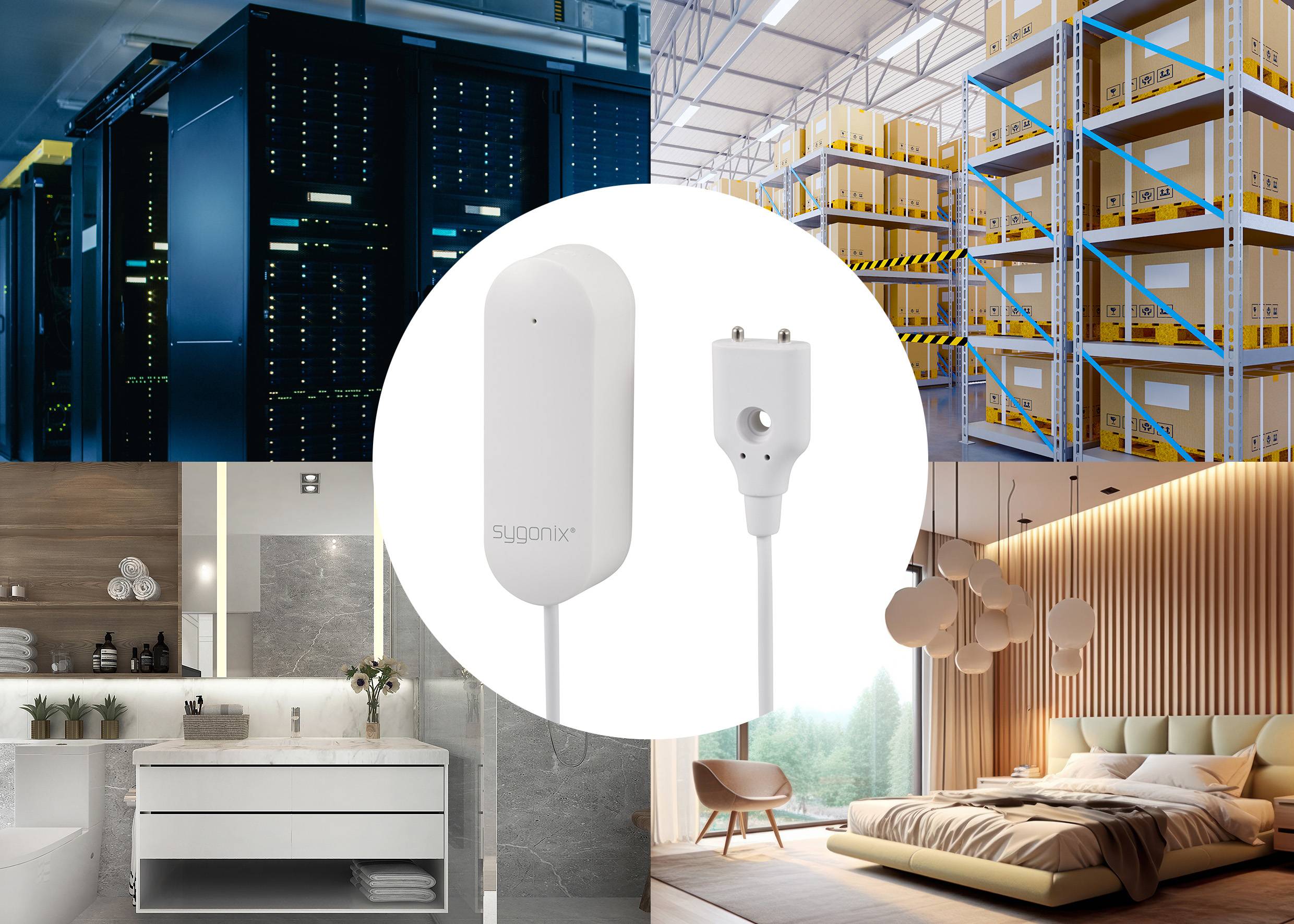 Sygonix SY-6515318 Funk-Wassermelder mit App-Steuerung batteriebetrieben