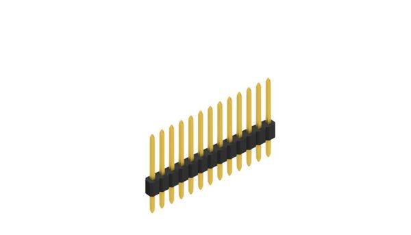 Fischer Elektronik Stiftleiste (Standard) Anzahl Reihen: 1 10060102 10St.