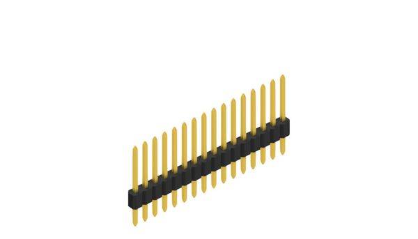 Fischer Elektronik Stiftleiste (Standard) Anzahl Reihen: 1 10060108 10St.