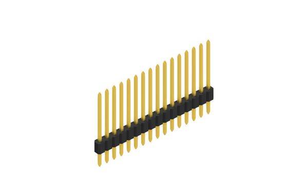 Fischer Elektronik Stiftleiste (Standard) Anzahl Reihen: 1 10060151 10St.
