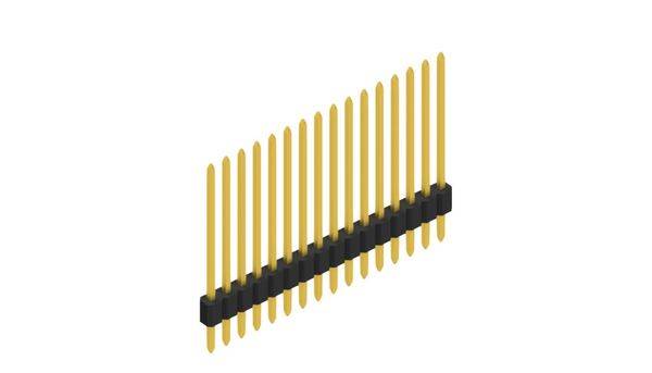 Fischer Elektronik Stiftleiste (Standard) Anzahl Reihen: 1 10060191 10St.