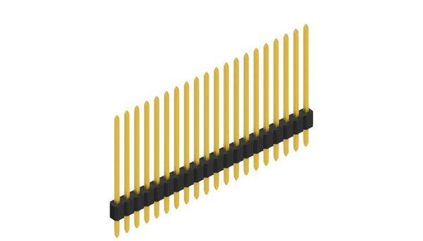 Fischer Elektronik Stiftleiste (Standard) Anzahl Reihen: 1 10060199 10St.