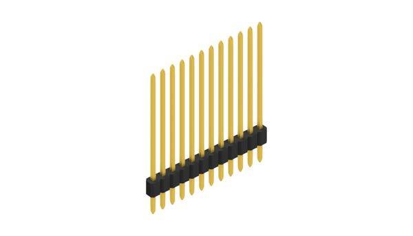 Fischer Elektronik Stiftleiste (Standard) Anzahl Reihen: 1 10060224 10St.