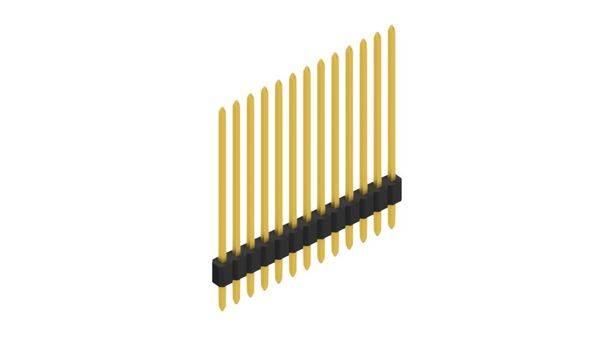 Fischer Elektronik Stiftleiste (Standard) Anzahl Reihen: 1 10060226 10St.
