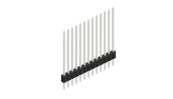Fischer Elektronik Stiftleiste (Standard) Anzahl Reihen: 1 10060227 10St.