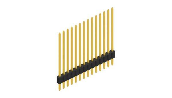 Fischer Elektronik Stiftleiste (Standard) Anzahl Reihen: 1 10060228 10St.
