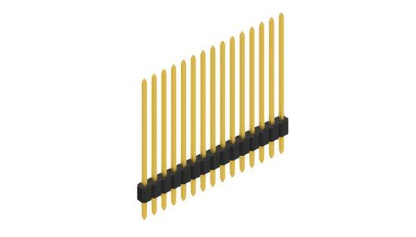 Fischer Elektronik Stiftleiste (Standard) Anzahl Reihen: 1 10060230 10St.
