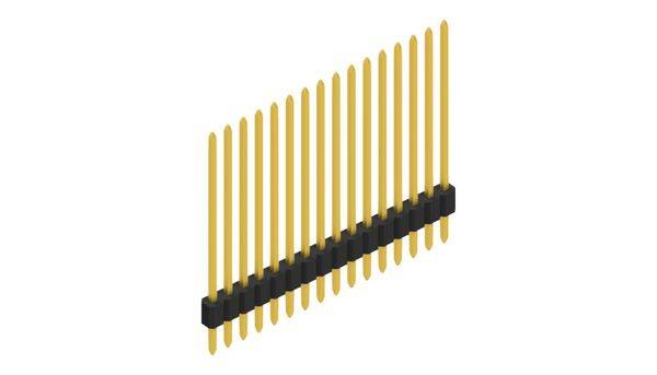 Fischer Elektronik Stiftleiste (Standard) Anzahl Reihen: 1 10060232 10St.