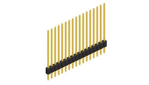 Fischer Elektronik Stiftleiste (Standard) Anzahl Reihen: 1 10060234 10St.