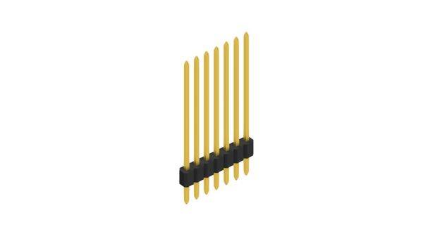 Fischer Elektronik Stiftleiste (Standard) Anzahl Reihen: 1 10060214 10St.