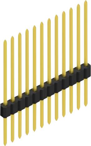 Fischer Elektronik Stiftleiste (Standard) Anzahl Reihen: 1 10060353 10St.