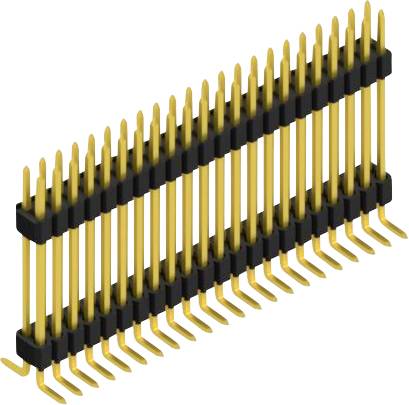 Fischer Elektronik Stiftleiste (Standard) Anzahl Reihen: 2 SLVW10SMD12744G 10St.