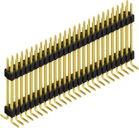 Fischer Elektronik Stiftleiste (Standard) Anzahl Reihen: 2 SLVW10SMD12752G 10St.