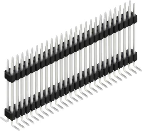 Fischer Elektronik Stiftleiste (Standard) Anzahl Reihen: 2 SLVW10SMD12752Z 10St.