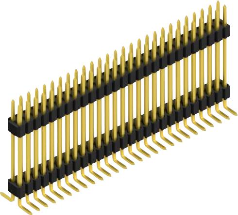 Fischer Elektronik Stiftleiste (Standard) Anzahl Reihen: 2 SLVW10SMD12754G 10St.