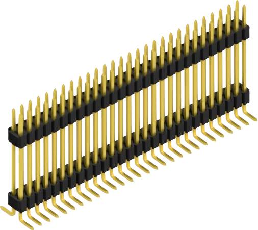 Fischer Elektronik Stiftleiste (Standard) Anzahl Reihen: 2 SLVW10SMD12756G 10St.
