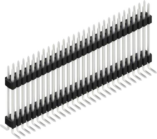 Fischer Elektronik Stiftleiste (Standard) Anzahl Reihen: 2 SLVW10SMD12756Z 10St.