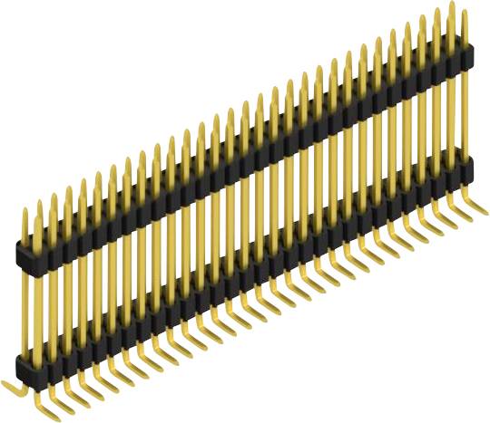Fischer Elektronik Stiftleiste (Standard) Anzahl Reihen: 2 SLVW10SMD12760G 10St.
