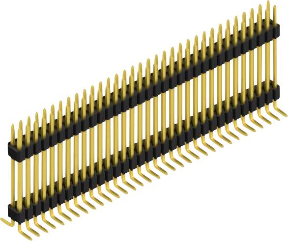 Fischer Elektronik Stiftleiste (Standard) Anzahl Reihen: 2 SLVW10SMD12766G 10St.
