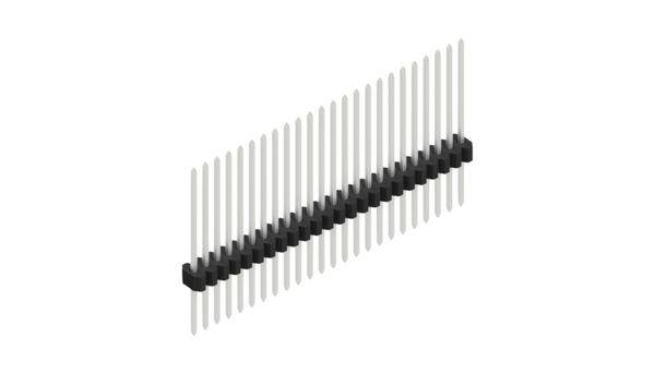 Fischer Elektronik Stiftleiste (Standard) Anzahl Reihen: 1 10060800 10St.