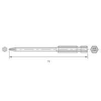 Bernstein Tools for Electronics 6-IP25-75 Torx-Bit HRC-Stahl hochlegiert E 6.3 6 St. Bernstein Tools for Electronics 6-IP25-75 Torx-Bit HRC-Stahl hochlegiert E 6.3 6 St.